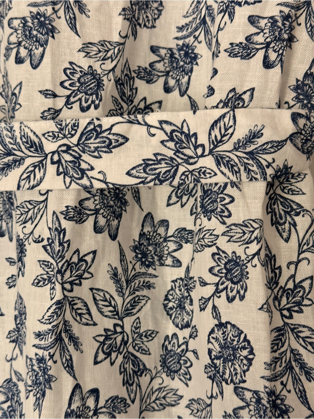 Tommy Hilfiger White Midi Shirt Dress with Blue Floral Print - Picture 3 of 8